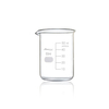 Maccx 1.7oz(50ml) Sturdy Glass Beaker, 3.3 Borosilicate Griffin Low Form with Printed Graduation, Pack of 12, BKL050-012