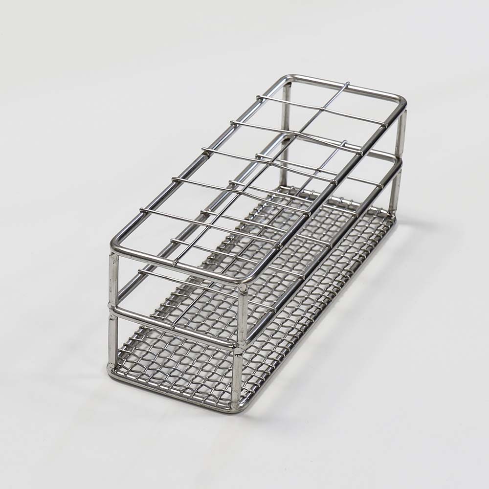 ULAB Stainless Steel Test Tube Rack, Wire Constructed, 12 Places, Suitable for Tubes of Dia.≤25mm, UTR1009