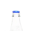 ULAB Scientific Erlenmeyer Flask with Blue Screw Cap, 17oz 500ml, 3.3 Borosilicate with Printed Graduation, UEF1017