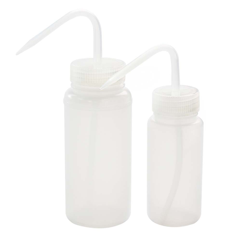 ULAB Scientific Economy Safety Wash Bottle Set, Narrow-Mouth and Wide-Mouth, Vol.250ml 500ml, Pack of 4, UWB1008