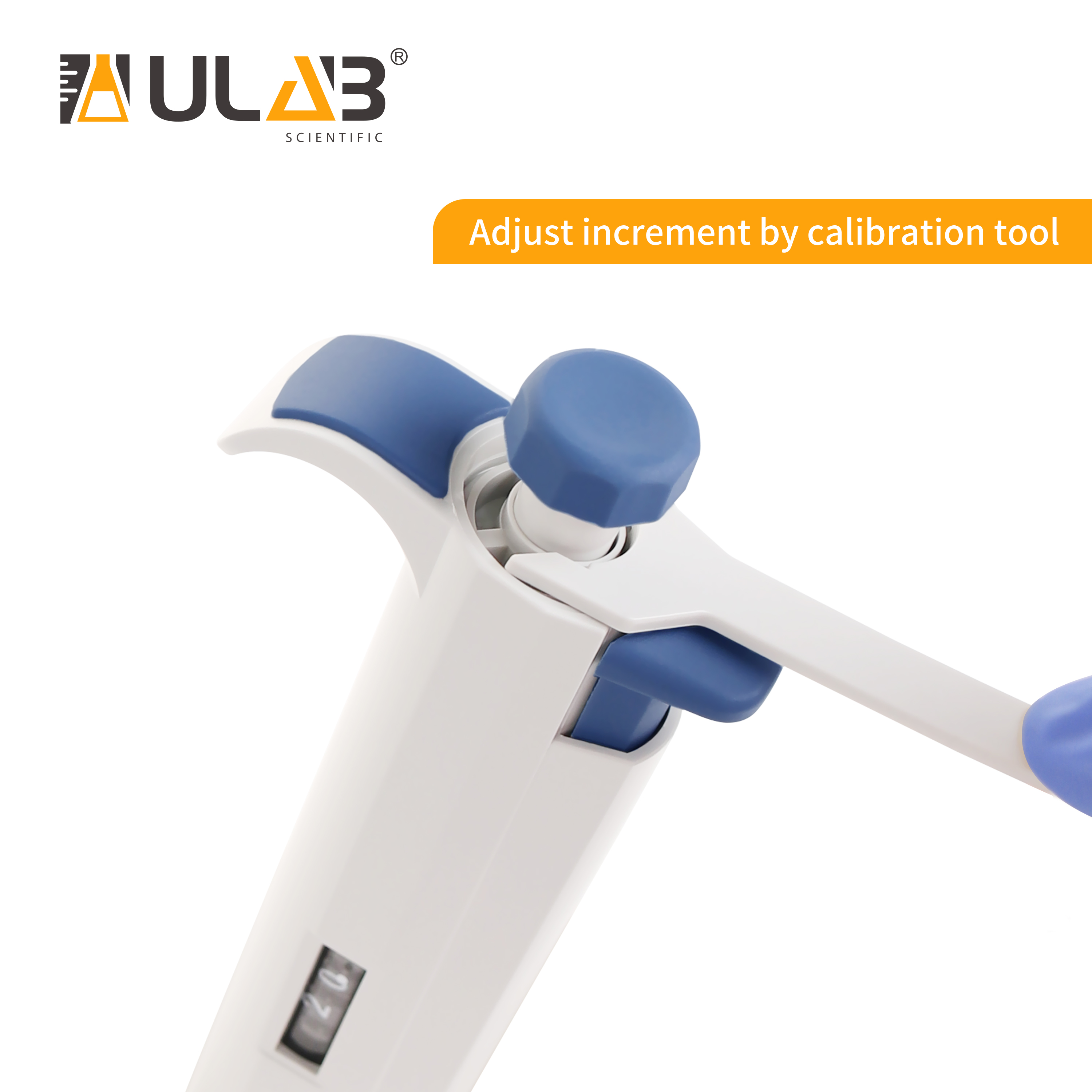 ULAB Single Channel Pipettor, Adjustable Volume Micro Pipettes, Vol.range.0.1-2.5μl, ULH1015