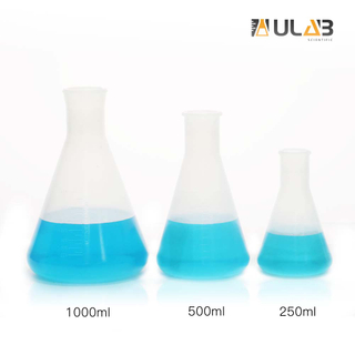 Pack of 6 Sterile 250 mL Volume TRIFOREST Enterprises FPC0250S Polycarbonate Erlenmeyer Flask 83 mm Diameter x 133 mm Height Autoclavable Flat Base 