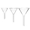 ULAB Scientific Glass Funnel Set, 1 of Each Size（50mm 75mm 100mm）with Approx. 60° Angle, Short stem, UGF1009